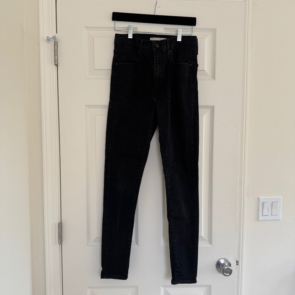 Levi's Mile High Super Skinny Jeans Black Women's Size 29